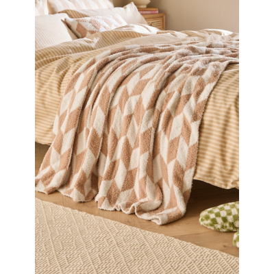 Furn Natural Olsen Geometric Throw