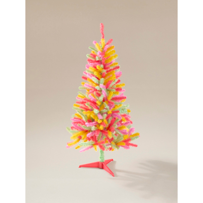 Colourful Unlit Christmas Tree 5ft