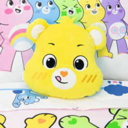 Care Bears Blue & Yellow Reversible Shaped Decorative Cushion