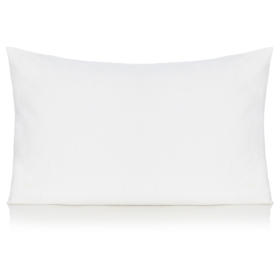 White Brushed Cotton Plain Pillowcase Pair