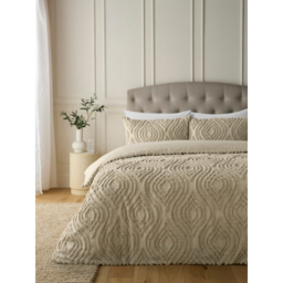 Natural Tufted Microfiber Duvet Set