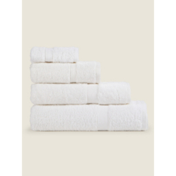 White Super Soft Cotton Towel & Bath Mat Range