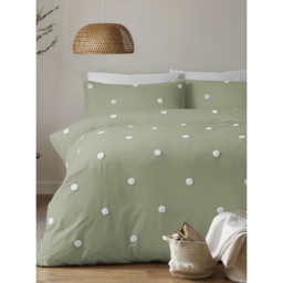 Appletree Sage Dot Garden Cotton Duvet Set