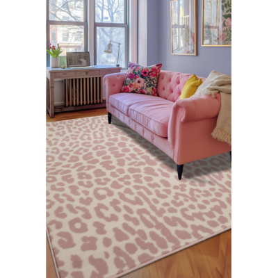 maker Maestro Rug Leopard Pink