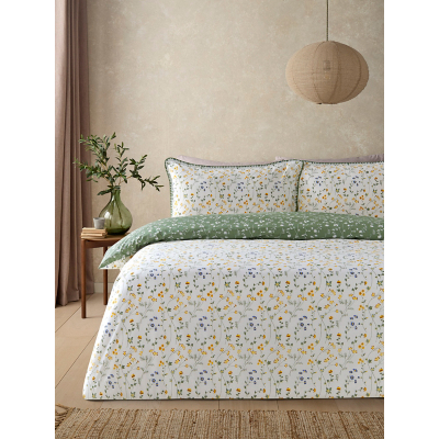 Stitched Edge Wild Country Floral Reversible Duvet Set