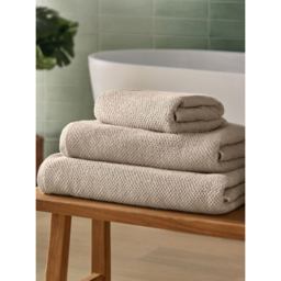 Silentnight Natural Popcorn Waffle Towel Range