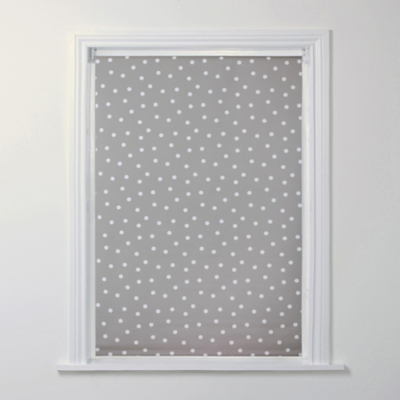 A-International Grey & White Polka Dot Blackout Blind