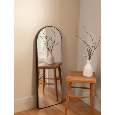 Black Arched Mirror
