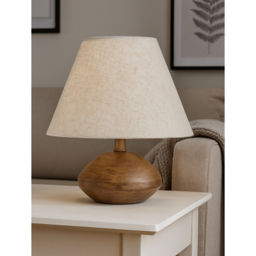 Searchlight Wood Effect Table Lamp
