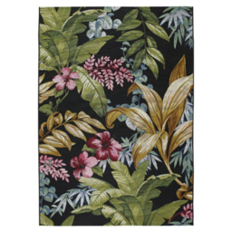 Tropico Multi-coloured Tropical Leaf Indoor/ Outdoor Rug