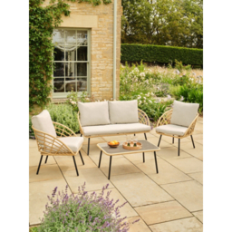 Mykonos Rattan 4 Piece Outdoor Sofa Set