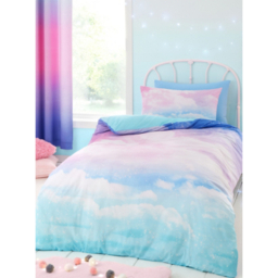 Catherine Lansfield Rainbow Clouds Duvet Cover Set