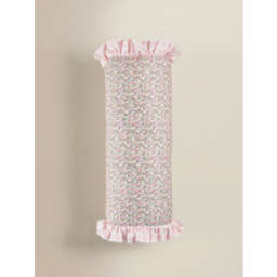 Pink Floral Bolster Cushion