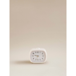 Cream Oval Shape Table Alarm Clock