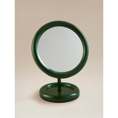 Green Round Stand Bathroom Mirror