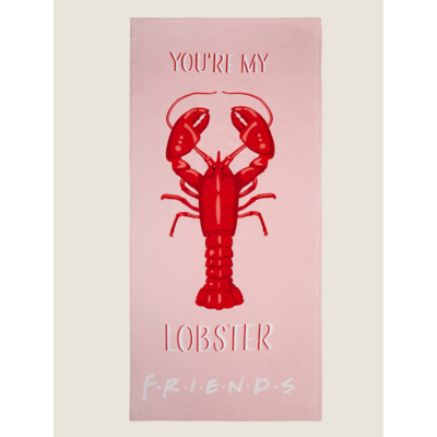 Friends Lobster Printed Beach Towel