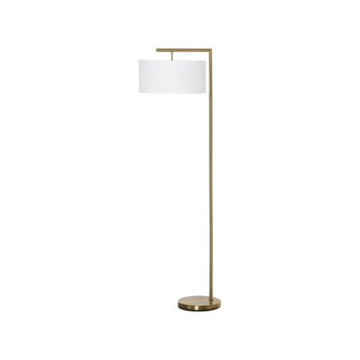 HOMCOM Gold Modern Tall Pole Floor Lamp