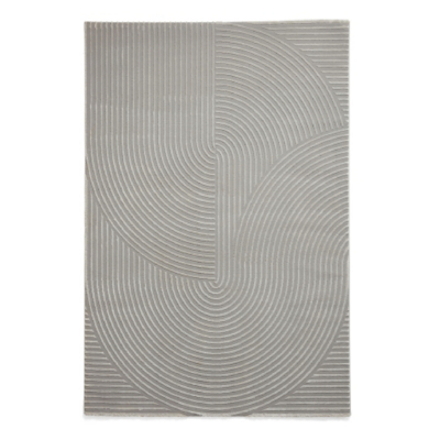 Think Rugs Flores Super Soft Washable Grey Rug
