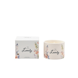 The Cottage Garden Ceramic Candle - Lovely