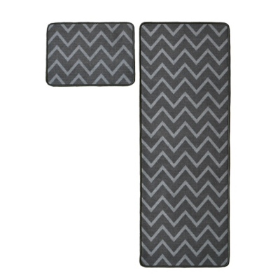 Relay Grey Chevron Runner & Mat Pack