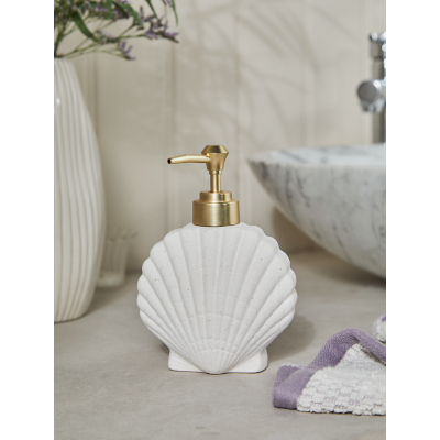 Stacey Solomon Cream Shell Soap Dispenser