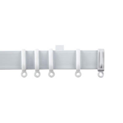 Speedy Streamline White PVC Curtain Track