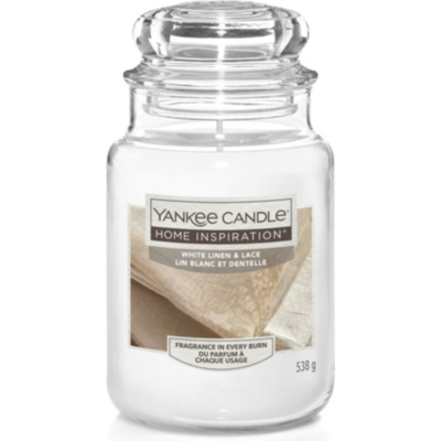 Large Yankee Candle - White Linen and Lace