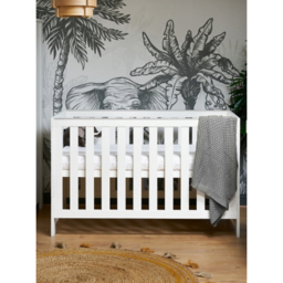 Obaby White Wash Nika Cot Bed