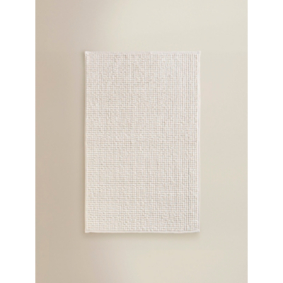 Beige Solid Chenille Bath Mat by George at ASDA