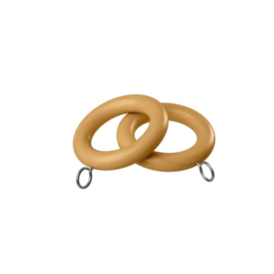 Speedy Natural Oak 28mm Woodland Curtain Rings - Pack of 4