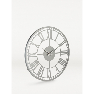 Silver Large Bling Wall Clock