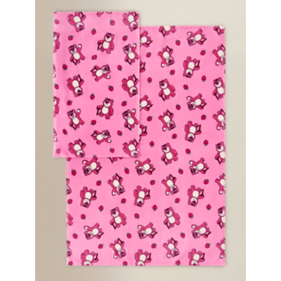 Toy Story Lotso Cotton Hand Towel & Bath Sheet Set
