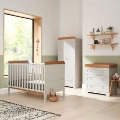 Tutti Bambini Rio 3pc Dove Grey & Oak Room Set