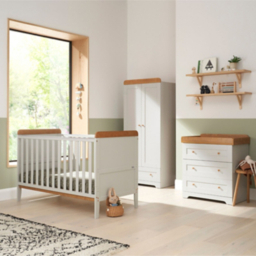 Tutti Bambini Rio 3pc Dove Grey & Oak Room Set