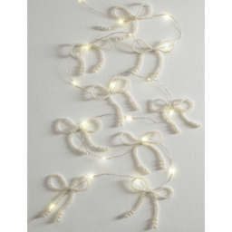 Warm White 20 Pearl Bow LED String Lights