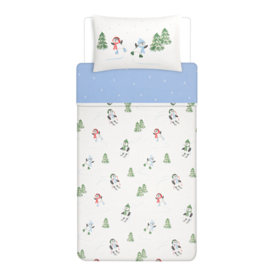 Penguin Brushed Cotton Duvet Set