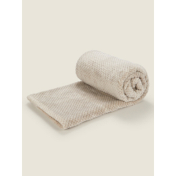 Natural Waffle Super Soft Throw - 120cm x 150cm