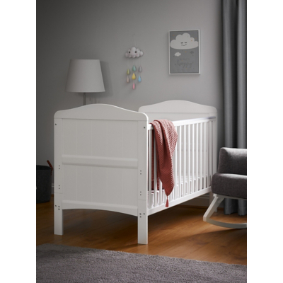 Obaby White Whitby Cot Bed