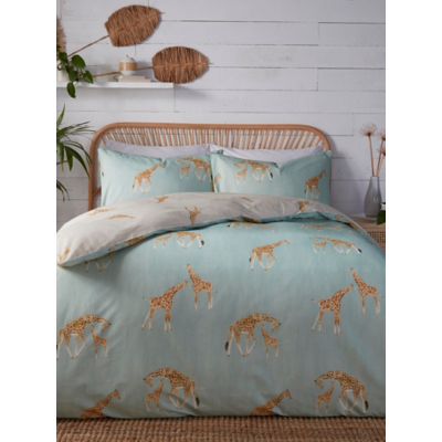 Fusion Milo The Giraffe Duck Egg Duvet Cover Set