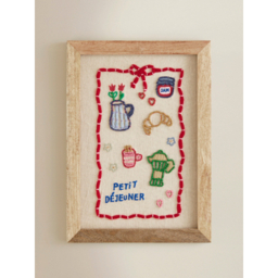 Breakfast Embroidered Wall Art