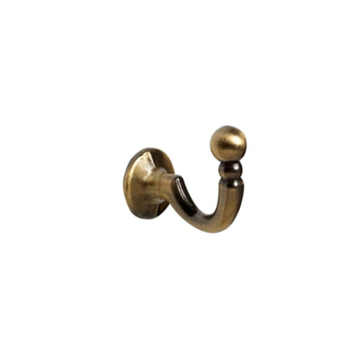Speedy Antique Brass Palma Ball Tiebacks Hooks Pk 2