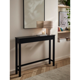 Charcoal Straight Edge Console Table