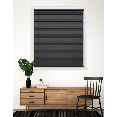 Speedy Black 25mm Aluminium Venetian Blind