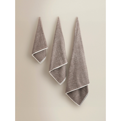Taupe Melange Towel Cotton Range
