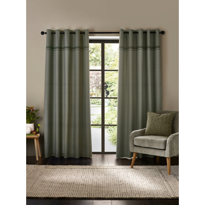 Catherine Lansfield Green Melville Eyelet Curtains