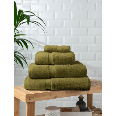 Green Moss Super-Soft Cotton Towel & Bath Mat Range