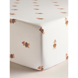 Cream Teddy Bear Fitted Sheet