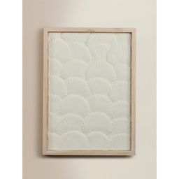 Cream Textured Shells Framed Wall Art A3