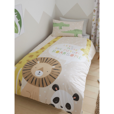 Catherine Lansfield Roarsome Zoo Animal Duvet Cover Set