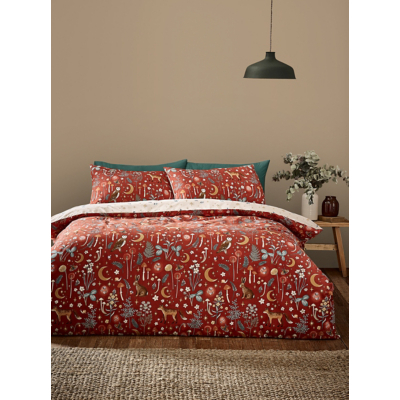 Catherine Lansfield Burnt Orange Enchanted Twilight Duvet Set